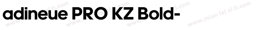 adineue PRO KZ Bold字体转换
